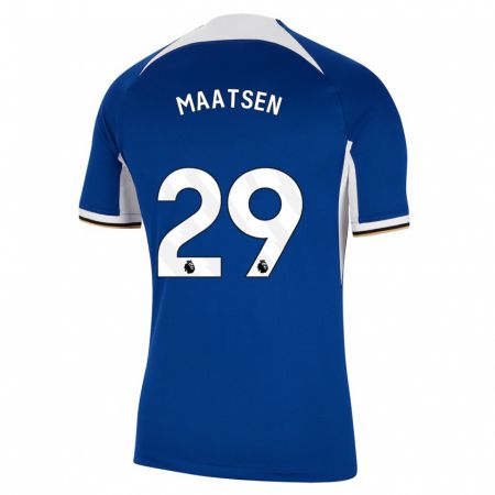 Kandiny Niño Camiseta Ian Maatsen #29 Azul 1ª Equipación 2023/24 La Camisa Chile