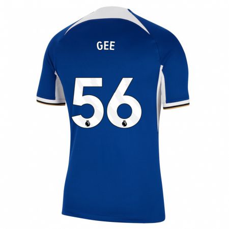 Kandiny Niño Camiseta Billy Gee #56 Azul 1ª Equipación 2023/24 La Camisa Chile
