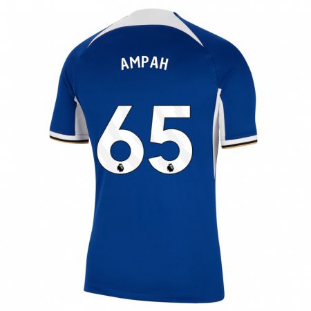 Kandiny Niño Camiseta Ato Ampah #65 Azul 1ª Equipación 2023/24 La Camisa Chile