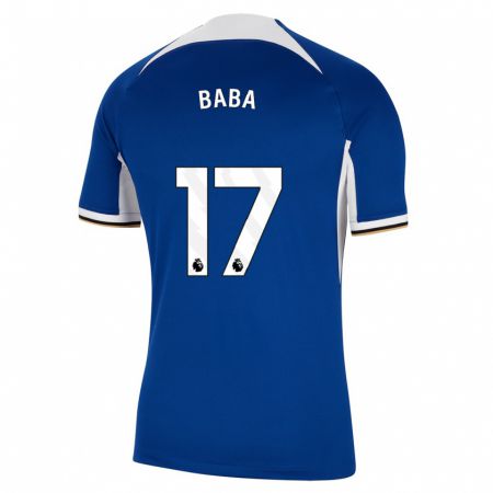Kandiny Niño Camiseta Abdul-Rahman Baba #17 Azul 1ª Equipación 2023/24 La Camisa Chile