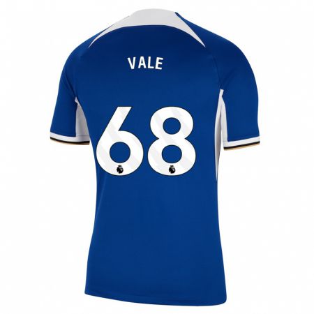 Kandiny Niño Camiseta Harvey Vale #68 Azul 1ª Equipación 2023/24 La Camisa Chile