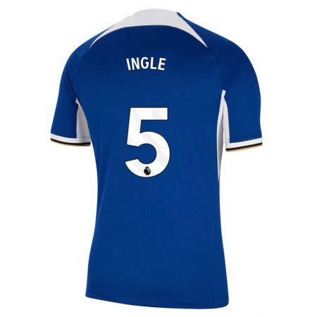 Kandiny Niño Camiseta Sophie Ingle #5 Azul 1ª Equipación 2023/24 La Camisa Chile