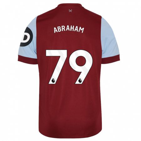 Kandiny Niño Camiseta Dondre Abraham #79 Granate 1ª Equipación 2023/24 La Camisa Chile