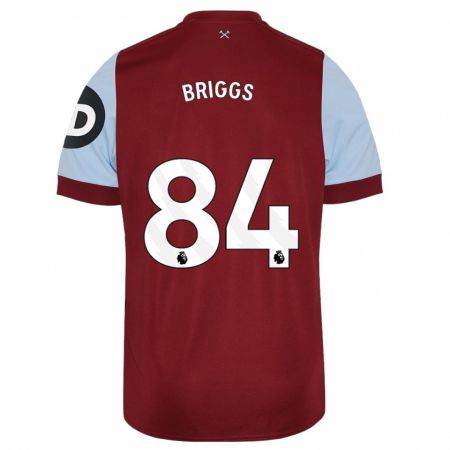 Kandiny Niño Camiseta Josh Briggs #84 Granate 1ª Equipación 2023/24 La Camisa Chile