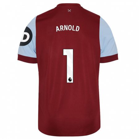 Kandiny Niño Camiseta Mackenzie Arnold #1 Granate 1ª Equipación 2023/24 La Camisa Chile