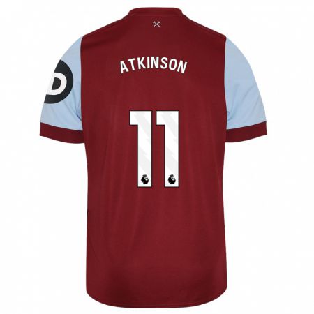 Kandiny Niño Camiseta Izzy Atkinson #11 Granate 1ª Equipación 2023/24 La Camisa Chile