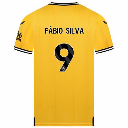 Kandiny Niño Camiseta Fábio Silva #9 Amarillo 1ª Equipación 2023/24 La Camisa Chile