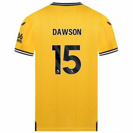 Kandiny Niño Camiseta Craig Dawson #15 Amarillo 1ª Equipación 2023/24 La Camisa Chile
