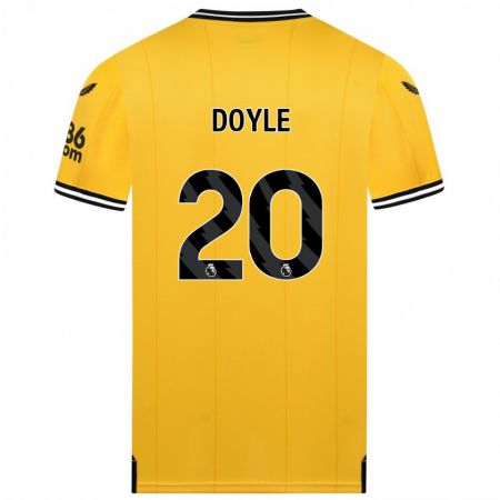 Kandiny Niño Camiseta Tommy Doyle #20 Amarillo 1ª Equipación 2023/24 La Camisa Chile