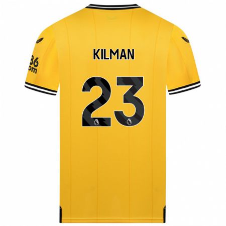 Kandiny Niño Camiseta Max Kilman #23 Amarillo 1ª Equipación 2023/24 La Camisa Chile