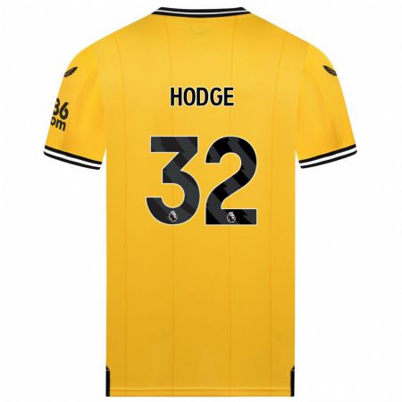 Kandiny Niño Camiseta Joe Hodge #32 Amarillo 1ª Equipación 2023/24 La Camisa Chile