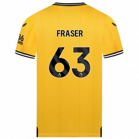 Kandiny Niño Camiseta Nathan Fraser #63 Amarillo 1ª Equipación 2023/24 La Camisa Chile