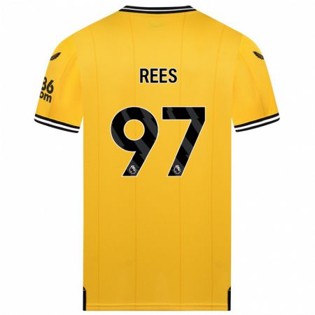 Kandiny Niño Camiseta Mason Rees #97 Amarillo 1ª Equipación 2023/24 La Camisa Chile