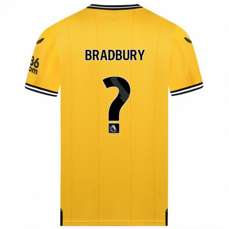 Kandiny Niño Camiseta Mackenzie Bradbury #0 Amarillo 1ª Equipación 2023/24 La Camisa Chile