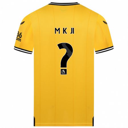 Kandiny Niño Camiseta Min-Kyu Ji #0 Amarillo 1ª Equipación 2023/24 La Camisa Chile