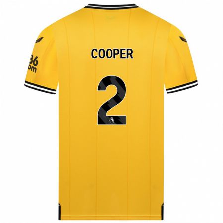 Kandiny Niño Camiseta Laura Cooper #2 Amarillo 1ª Equipación 2023/24 La Camisa Chile