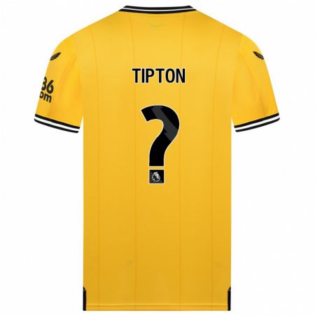 Kandiny Niño Camiseta Ollie Tipton #0 Amarillo 1ª Equipación 2023/24 La Camisa Chile