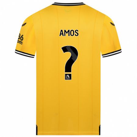 Kandiny Niño Camiseta Stan Amos #0 Amarillo 1ª Equipación 2023/24 La Camisa Chile