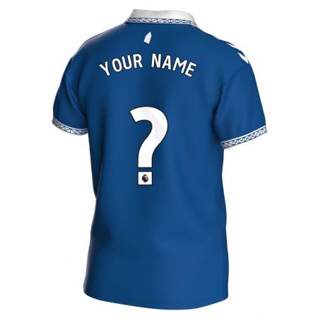 Kandiny Niño Camiseta Su Nombre #0 Azul Real 1ª Equipación 2023/24 La Camisa Chile