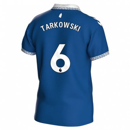 Kandiny Niño Camiseta James Tarkowski #6 Azul Real 1ª Equipación 2023/24 La Camisa Chile