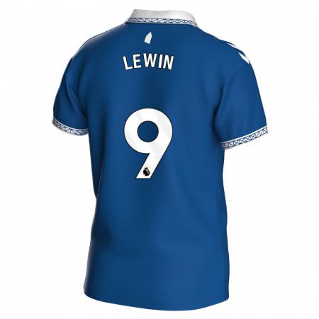 Kandiny Niño Camiseta Dominic Calvert-Lewin #9 Azul Real 1ª Equipación 2023/24 La Camisa Chile
