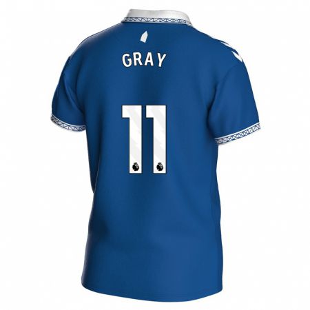 Kandiny Niño Camiseta Demarai Gray #11 Azul Real 1ª Equipación 2023/24 La Camisa Chile