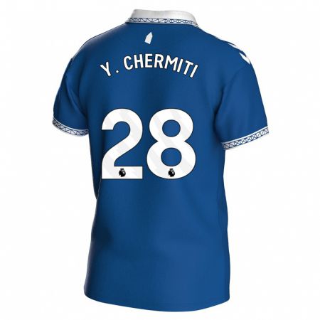 Kandiny Niño Camiseta Chermiti #28 Azul Real 1ª Equipación 2023/24 La Camisa Chile