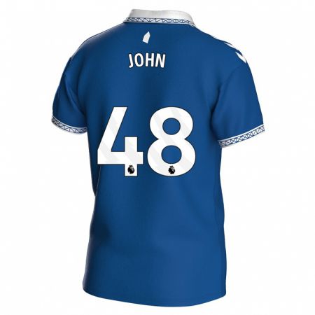Kandiny Niño Camiseta Kyle John #48 Azul Real 1ª Equipación 2023/24 La Camisa Chile