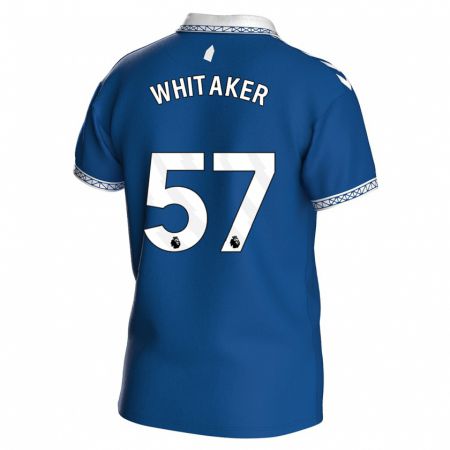 Kandiny Niño Camiseta Charlie Whitaker #57 Azul Real 1ª Equipación 2023/24 La Camisa Chile