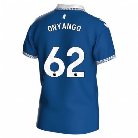 Kandiny Niño Camiseta Tyler Onyango #62 Azul Real 1ª Equipación 2023/24 La Camisa Chile