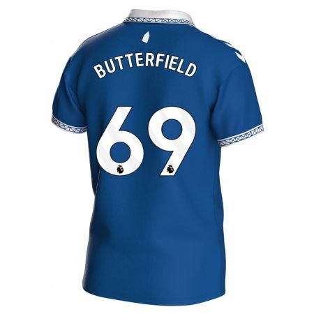 Kandiny Niño Camiseta Luke Butterfield #69 Azul Real 1ª Equipación 2023/24 La Camisa Chile