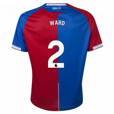Kandiny Niño Camiseta Joel Ward #2 Rojo Azul 1ª Equipación 2023/24 La Camisa Chile