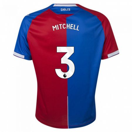 Kandiny Niño Camiseta Tyrick Mitchell #3 Rojo Azul 1ª Equipación 2023/24 La Camisa Chile