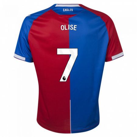 Kandiny Niño Camiseta Michael Olise #7 Rojo Azul 1ª Equipación 2023/24 La Camisa Chile