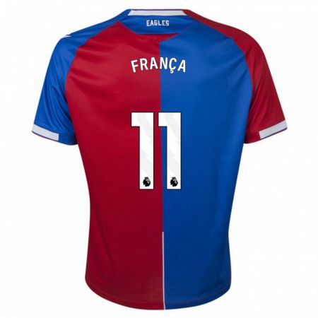 Kandiny Niño Camiseta Matheus França #11 Rojo Azul 1ª Equipación 2023/24 La Camisa Chile