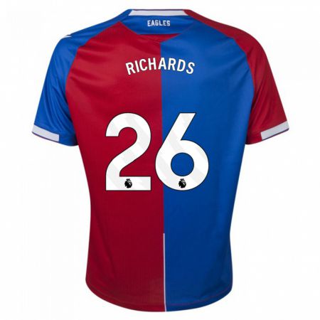Kandiny Niño Camiseta Chris Richards #26 Rojo Azul 1ª Equipación 2023/24 La Camisa Chile