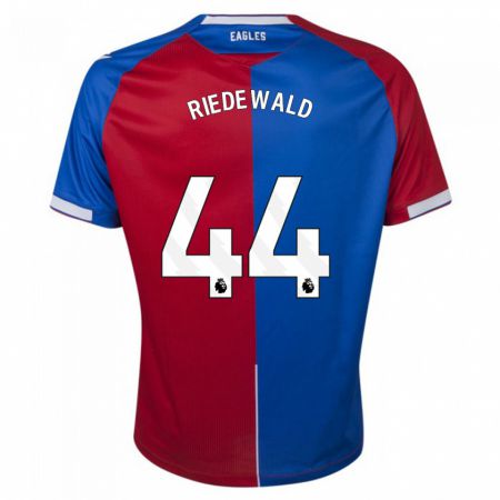 Kandiny Niño Camiseta Jairo Riedewald #44 Rojo Azul 1ª Equipación 2023/24 La Camisa Chile