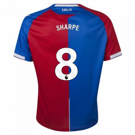 Kandiny Niño Camiseta Molly-Mae Sharpe #8 Rojo Azul 1ª Equipación 2023/24 La Camisa Chile