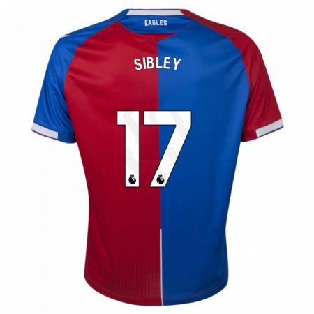 Kandiny Niño Camiseta Isabella Sibley #17 Rojo Azul 1ª Equipación 2023/24 La Camisa Chile