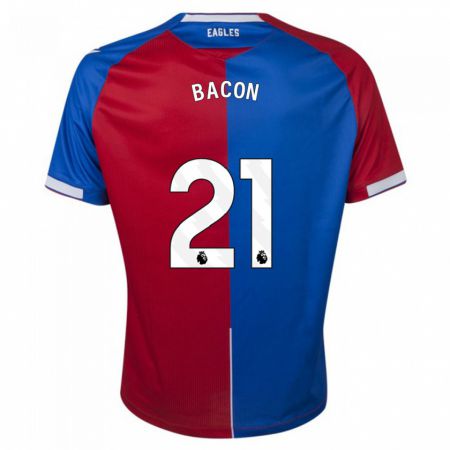 Kandiny Niño Camiseta Skye Bacon #21 Rojo Azul 1ª Equipación 2023/24 La Camisa Chile