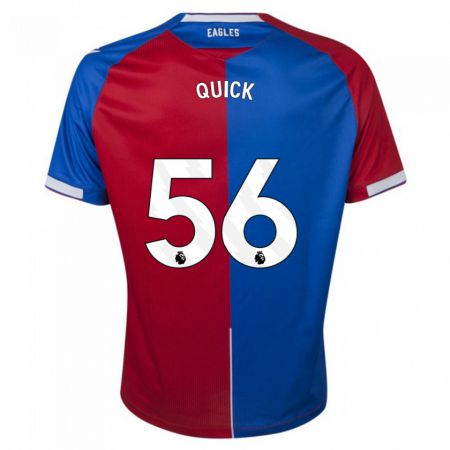 Kandiny Niño Camiseta Daniel Quick #56 Rojo Azul 1ª Equipación 2023/24 La Camisa Chile