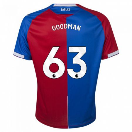 Kandiny Niño Camiseta Owen Goodman #63 Rojo Azul 1ª Equipación 2023/24 La Camisa Chile