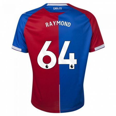 Kandiny Niño Camiseta Jadan Raymond #64 Rojo Azul 1ª Equipación 2023/24 La Camisa Chile