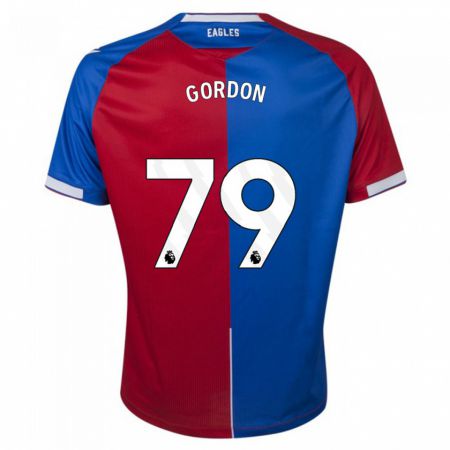 Kandiny Niño Camiseta John-Kymani Gordon #79 Rojo Azul 1ª Equipación 2023/24 La Camisa Chile