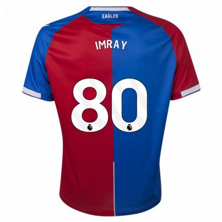 Kandiny Niño Camiseta Danny Imray #80 Rojo Azul 1ª Equipación 2023/24 La Camisa Chile