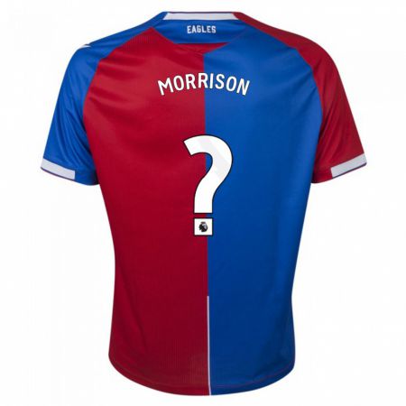 Kandiny Niño Camiseta Jack Wells-Morrison #0 Rojo Azul 1ª Equipación 2023/24 La Camisa Chile