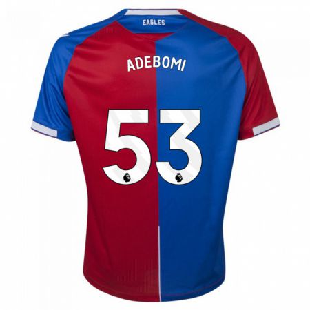 Kandiny Niño Camiseta Ademola Ola Adebomi #53 Rojo Azul 1ª Equipación 2023/24 La Camisa Chile