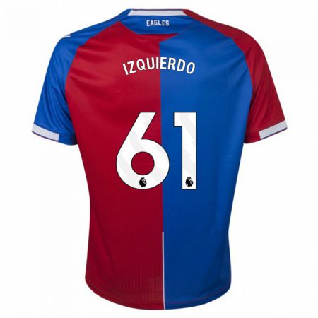 Kandiny Niño Camiseta Jackson Izquierdo #61 Rojo Azul 1ª Equipación 2023/24 La Camisa Chile