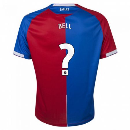 Kandiny Niño Camiseta Freddie Bell #0 Rojo Azul 1ª Equipación 2023/24 La Camisa Chile