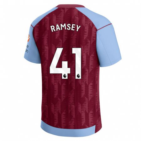 Kandiny Niño Camiseta Jacob Ramsey #41 Azul Claro 1ª Equipación 2023/24 La Camisa Chile